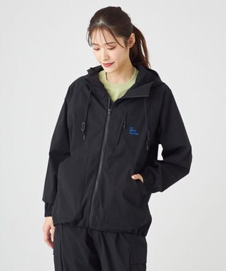 SHARE PARK LADIES 【撥水・UVカット・ストレッチ・軽量 】パッカブルマウンテンパーカー（Mサイズ） ブラック系