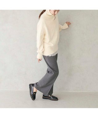 MODE ET JACOMO <carino>【レイン対応】厚底ビットローファー ブラックエナメル