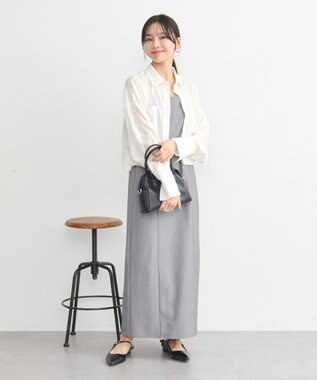 earth music&ecology Ｗポケットショートシャツ Off White