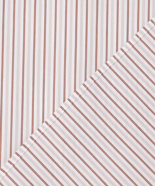 J.PRESS LADIES BEZコットンナイロン ストライプ シャツ ブラウス ホワイト×グレー系