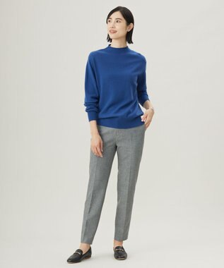 J.PRESS LADIES L 【洗える】チェルビック テーパード パンツ グレー系