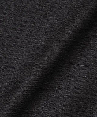 23区 S 【洗える】トリアセスラブストレッチ ワイド パンツ ブラック系