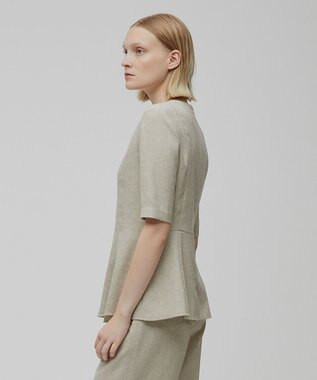 BEIGE， CAROLE / ペプラムブラウス Sand×Slate