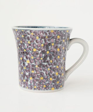 たち吉 【たち吉】山水菫文 マグ 京焼・清水焼 ホワイト系その他