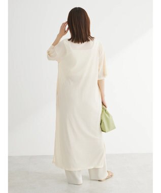 Green Parks ・ＳＵＧＡＲ　ＳＰＯＯＮ　シアープリーツワンピース Ivory
