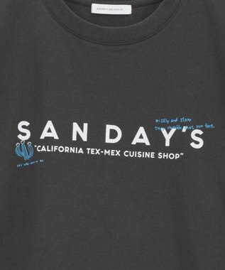 AMERICAN HOLIC SANDAYS ロングTシャツ Charcoal Gray