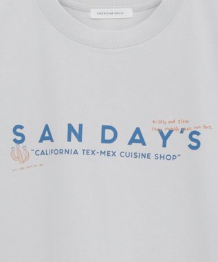 AMERICAN HOLIC SANDAYS ロングTシャツ Light Gray