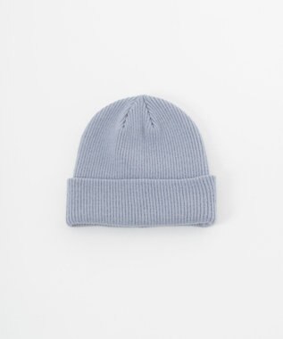 MOONBAT 【洗える】伸縮性に優れたストレスフリー ニット帽 ゆったり サックスブルー