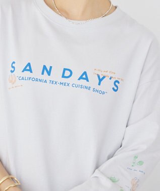 AMERICAN HOLIC SANDAYS ロングTシャツ Light Gray