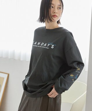 AMERICAN HOLIC SANDAYS ロングTシャツ Charcoal Gray