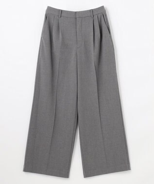 ANY 【LEE掲載/6サイズ展開/裏起毛/ウエストゴム】ウォームワイドパンツ チャコール