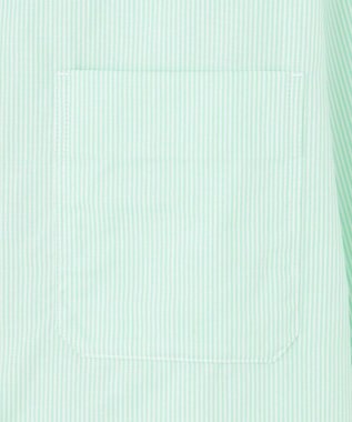 J.PRESS YORK STREET 【WOMEN】コットンタイプライター ショートシャツ グリーン系1