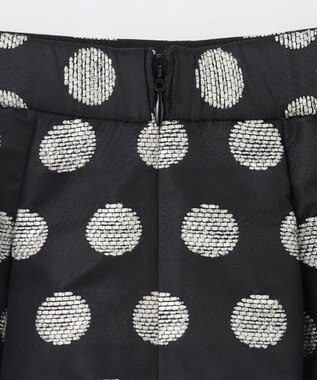 GRACE CONTINENTAL ラメドットジャガードスカート ブラック