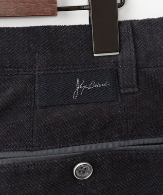 JOSEPH ABBOUD 【ウエストも伸びる！/2WAYストレッチ/暖かい/オーガニック】オーガニックコットン ウオーム パンツ ブラック系