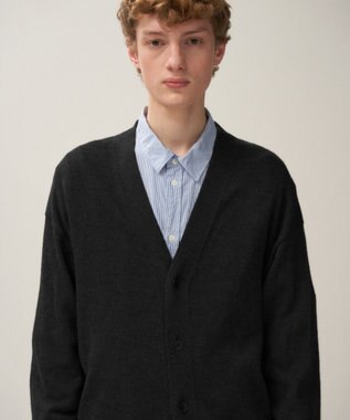 ATON WOOL WASHI | オーバーサイズカーディガン - UNISEX