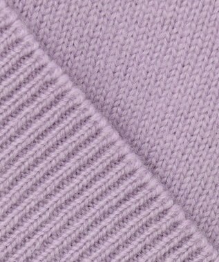 自由区 L 【洗える】ウールカシミヤブレンド ボートネックプルオーバー ローズ系