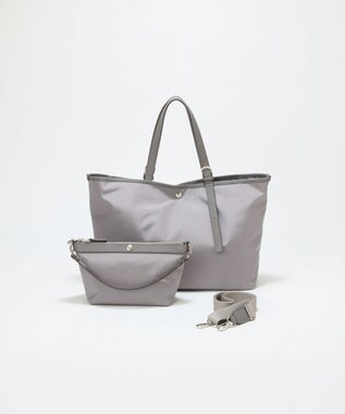 TOPKAPI 【Breath TOPKAPI】撥水 2way A4 トートバッグ / ミニポーチセット グレー