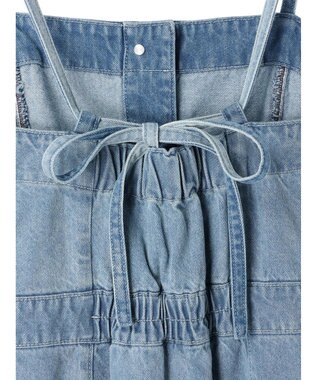 earth music&ecology ボタンキャミデニムワンピース Light Indigo