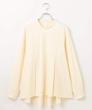 #Newans 〈亀恭子さんコラボ〉パネルタックAラインブラウス オフ