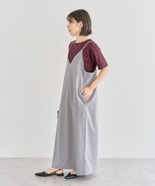 Green Parks Ｖネックキャミワンピース Gray