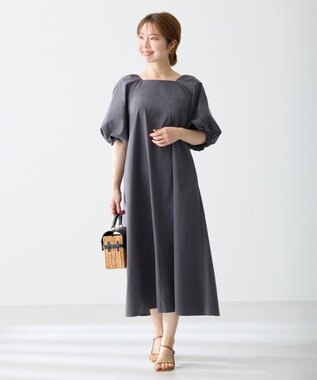 UNFILO FINE MOVE 2WAYワンピース チャコール