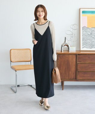 Green Parks Ｖネックキャミワンピース Black