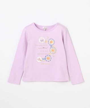 組曲 KIDS 【110-140㎝】 ティータイム アートTシャツ ラベンダー