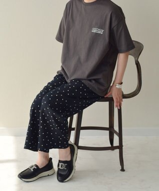 INTER-CHAUSSURES 【BUSSOLA】メタル飾りローファースニーカー ブラック