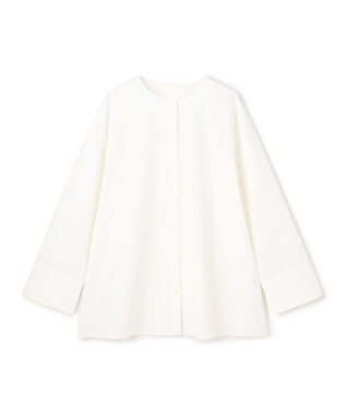 UNFILO L 【WEB限定カラー】バックリボン イージーケアシャツ オフ