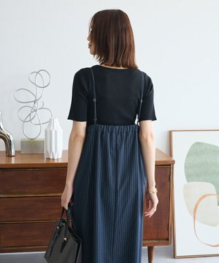 Green Parks Ｖネックキャミワンピース Navy