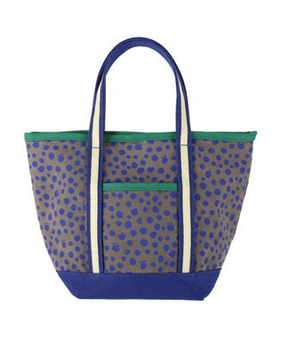 tsumori chisato CARRY コットンポルカドット ハンドバッグ Sサイズ ネイビー