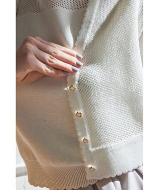 TOCCA SUMMER STARS CARDIGAN カーディガン アイボリー系