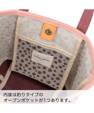 tsumori chisato CARRY コットンポルカドット ハンドバッグ Sサイズ ブラウン