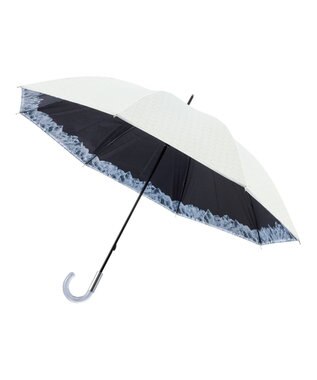 MOONBAT ハニカム断熱パラソル アイスサークル 長傘 50cm 晴雨兼用 遮光率100％ UV100％ 遮熱 耐風 ホワイト