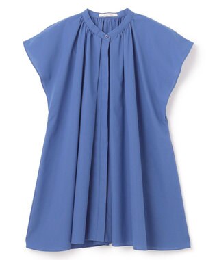 BEIGE， LUCILLE / バンドカラーブラウス Blue