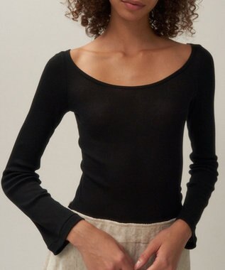 ATON COMPACT RIB | ロングスリーブＴシャツ BLACK