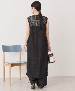 AMERICAN HOLIC 【2点セット】ロングレースジレ+サロペット Black