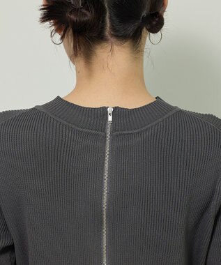 Green Parks ・ＥＬＥＮＣＡＲＥ　ＤＵＥ　ハイブリットハイネックニット Charcoal Gray