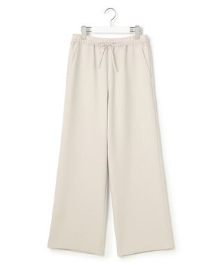 23区 L ストレッチダブルクロス ワイドパンツ ベージュ