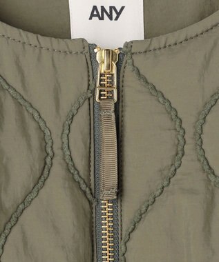 ANY L モールキルトブルゾン カーキ