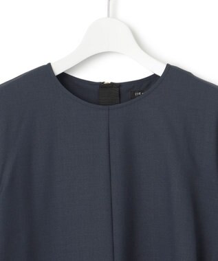 23区 【洗える】TWマットクロス ワンピース ネイビー系