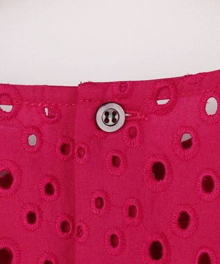 組曲 【先行予約】エンブロイダリーレース5分袖 ブラウス チェリーローズ系