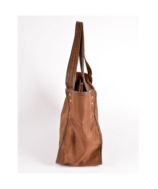 Y'SACCS ヒートエンボス ポルカドットトート Mサイズ チョコ