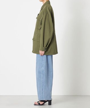 NAVE 【ReNAVE・セットアップ可/洗える】コットンリネンカルゼ ジャケット カーキ系