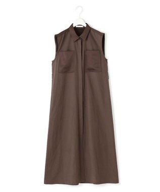 ICB L 【WEB＆一部店舗限定】 AiryTypewriter ノースリーブワンピース ブラウン系