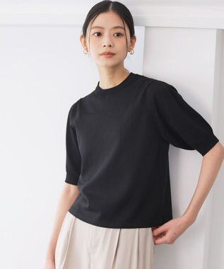  【先行予約】シアー ニット５分袖 プルオーバー