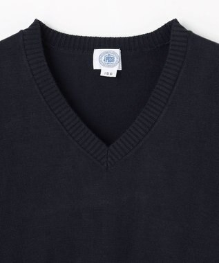 J.PRESS KIDS 【140-170cm】Vネック プルオーバー ニット ネイビー系