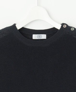 J.PRESS LADIES L 【WEB限定カラーあり】LINEN COTTON ニット ベスト ネイビー系