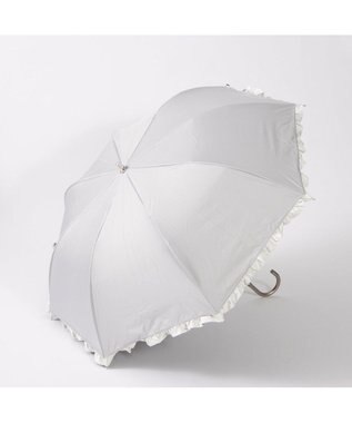 UNBILLION カシュネ cachenez / 【晴雨兼用】【日傘】 【UV カット率99.999.9％以上】PUバイカラーフリルトップレス折りたたみ傘 GY