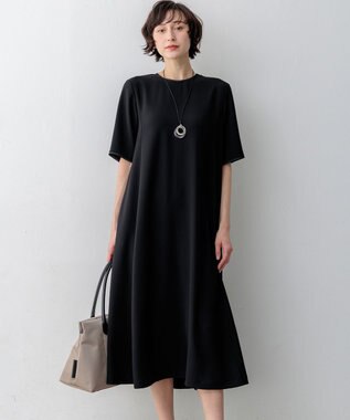 23区 ストレッチジョーゼット フレアワンピース